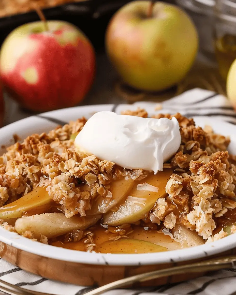 Rustic Apple Crisp with Oat Streusel
