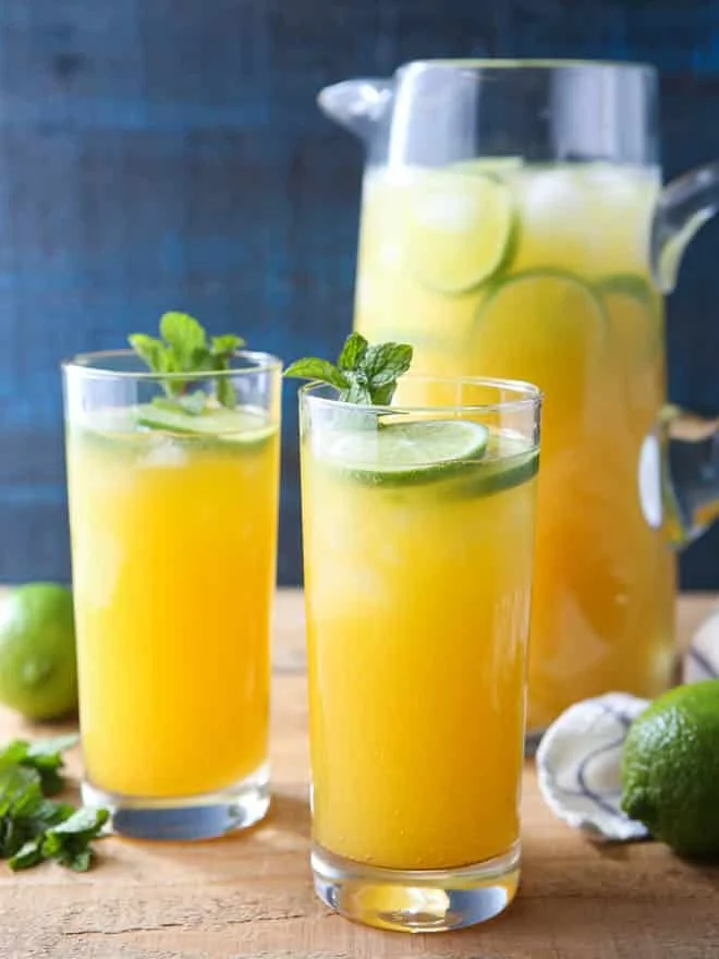 Fresh-Cut Pineapple and Mango Punch