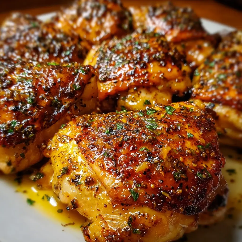 Mustard-Honey Glazed Chicken Thighs