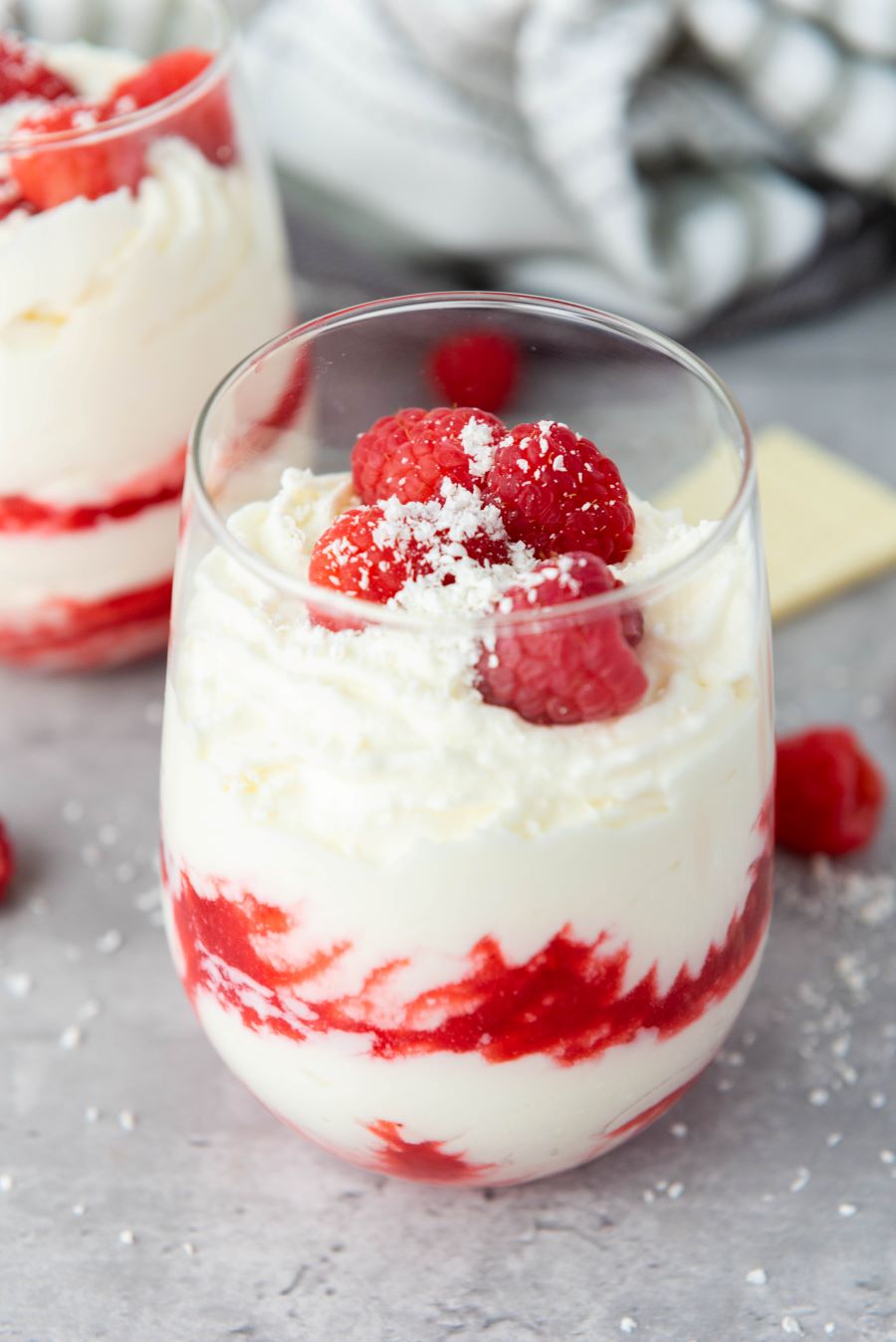 Raspberry Swirled Chocolate Mousse