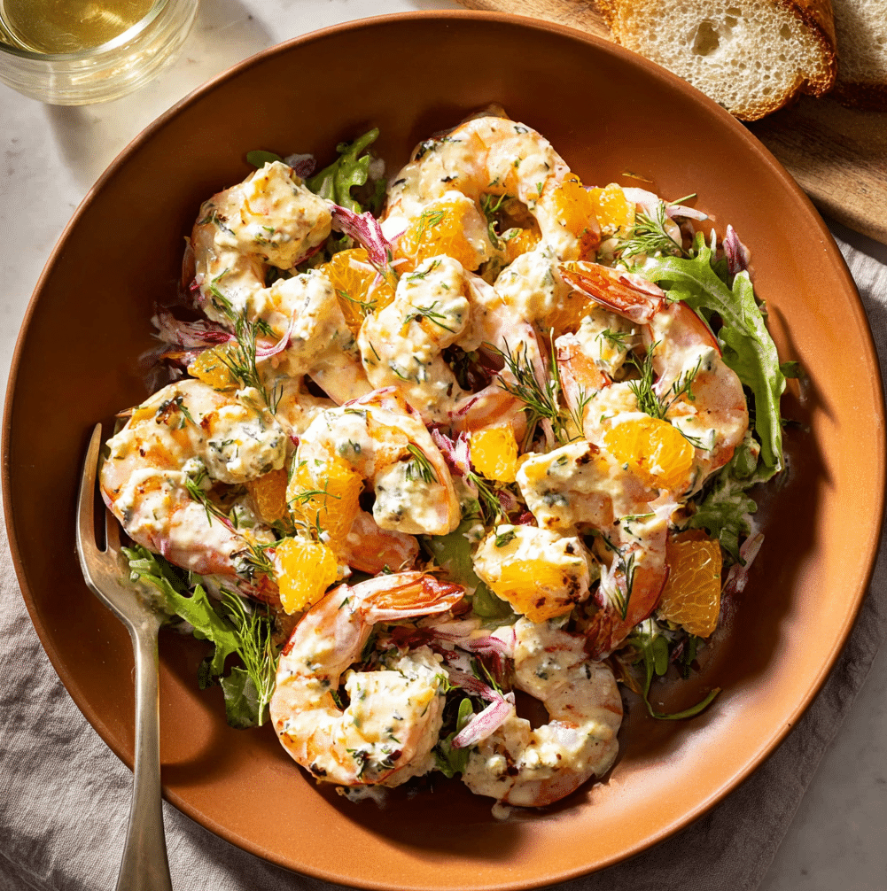 Citrus-Marinated Shrimp Salad with Watercress