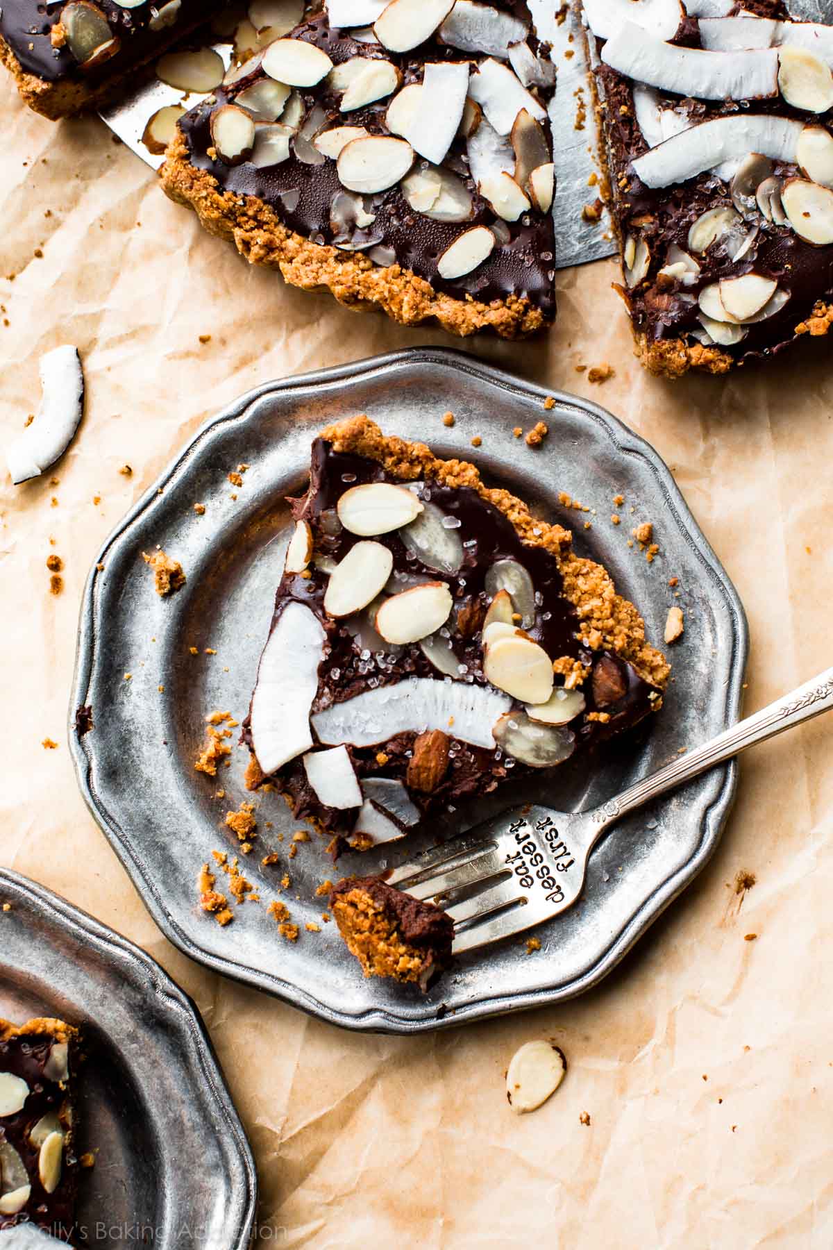 Half-Baked Chocolate and Almond Tart