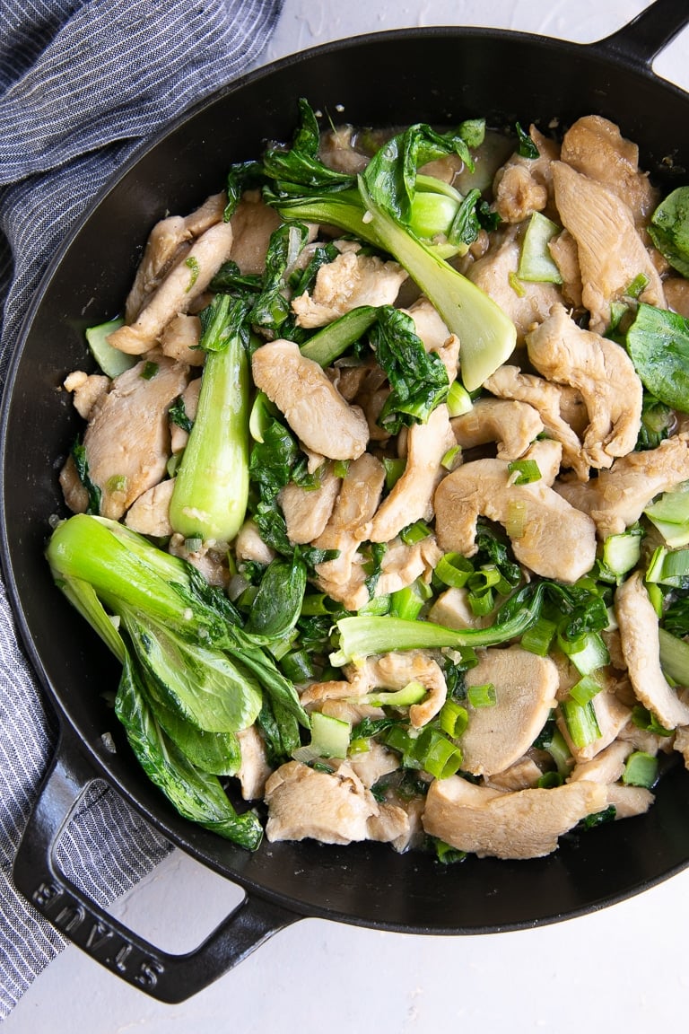 Simple Chicken Stir-Fry with Bok Choy