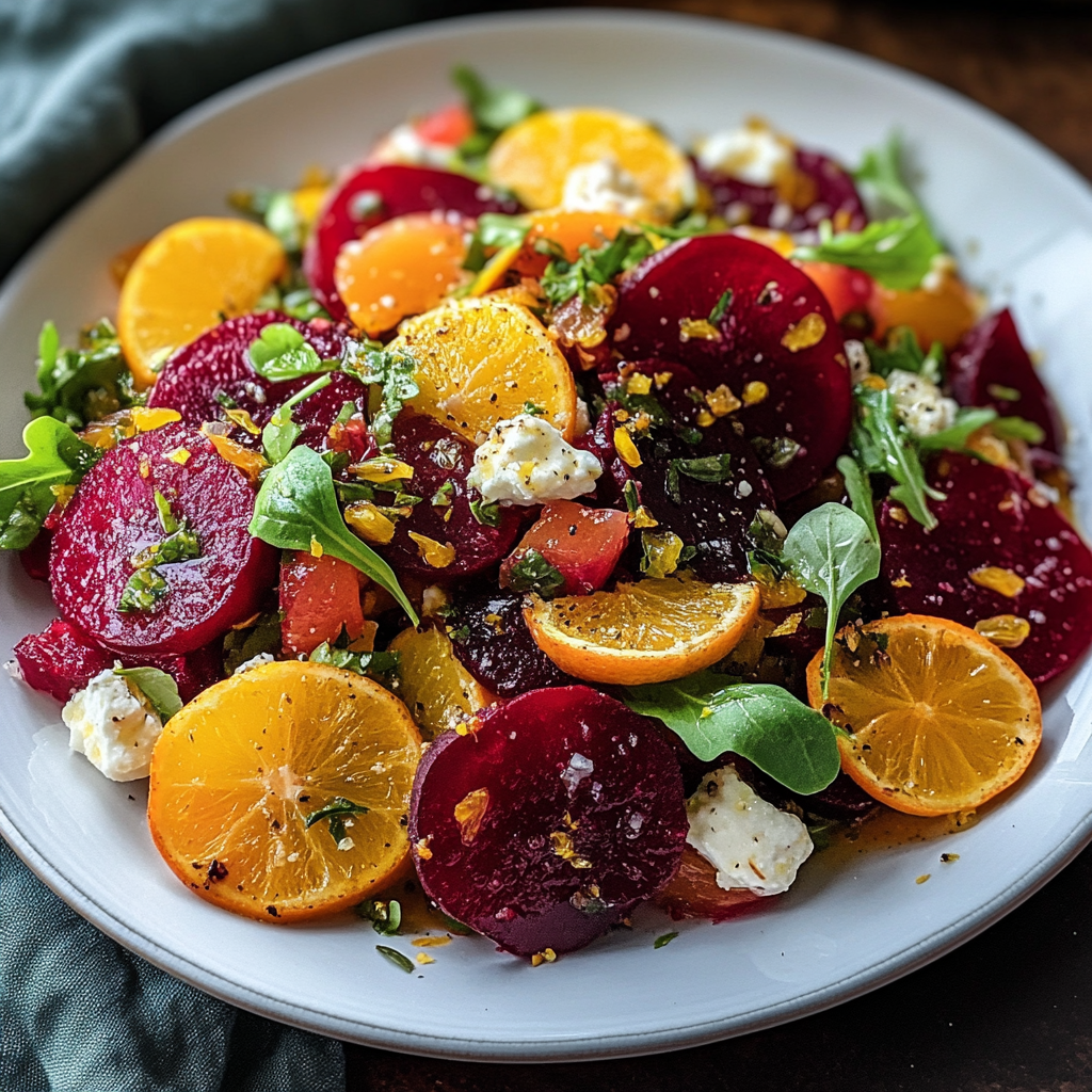 Bright Beet and Citrus Salad with Dill Vinaigrette