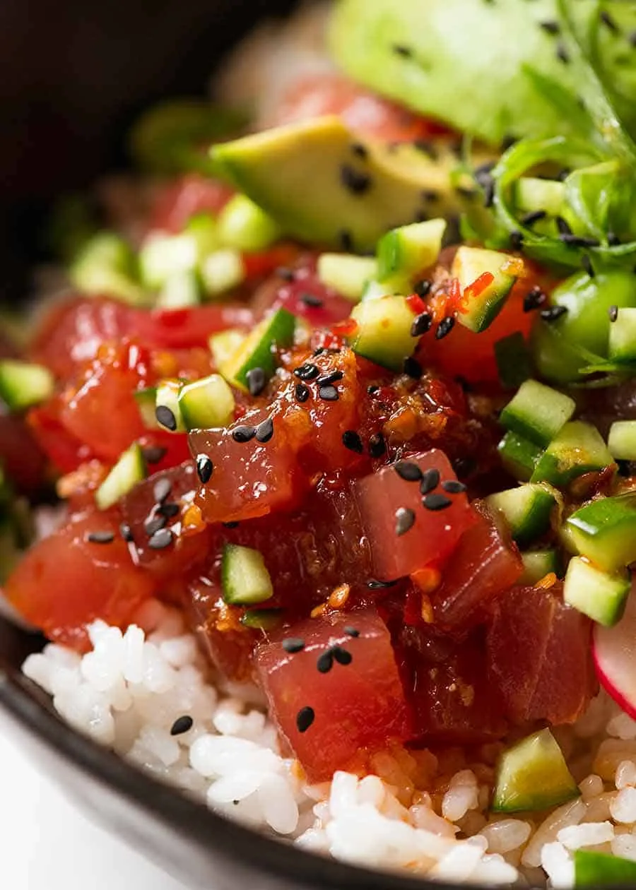 Aurora Borealis Tuna Poke Bowl