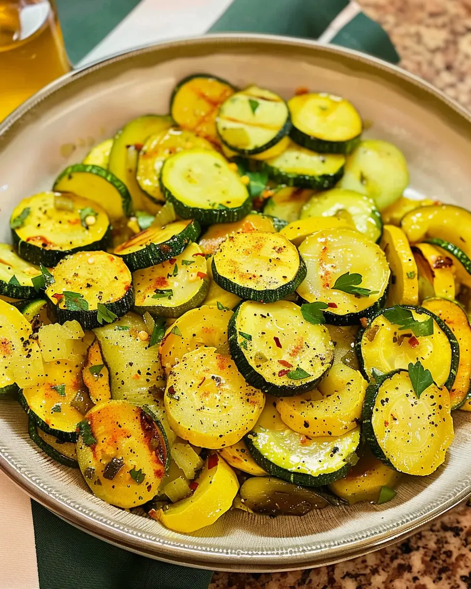 Sautéed Zucchini and Summer Squash with Chives