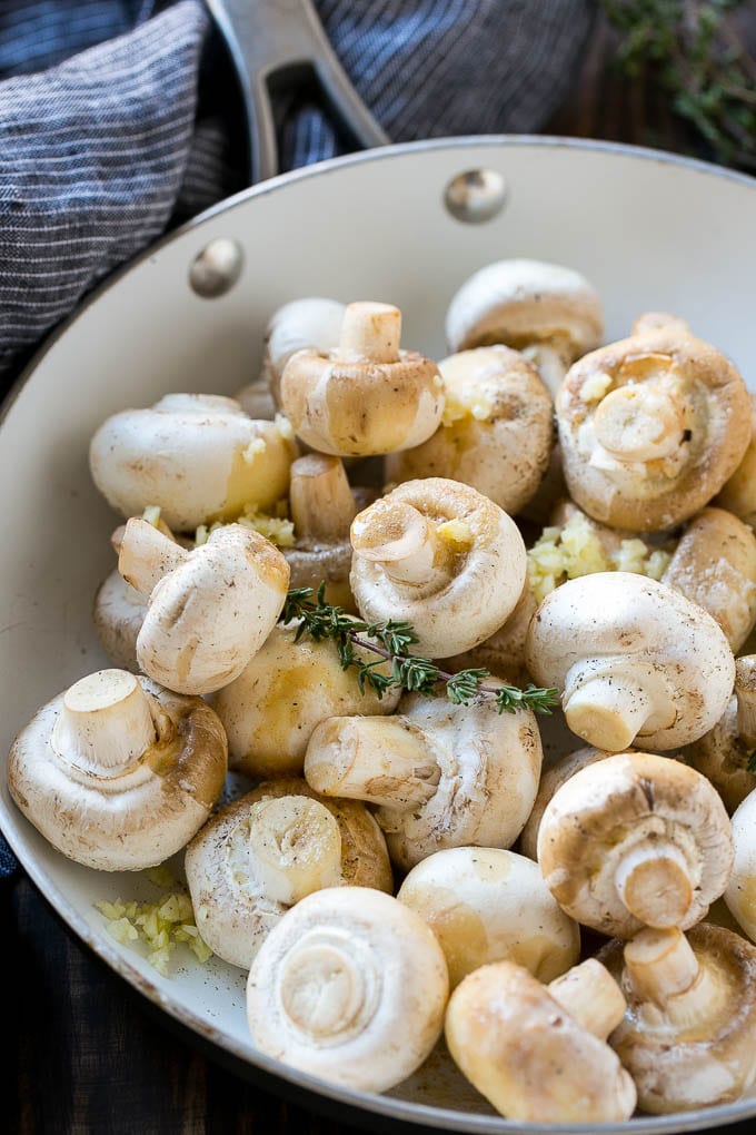 Pan-Seared Mushrooms with Thyme-Butter