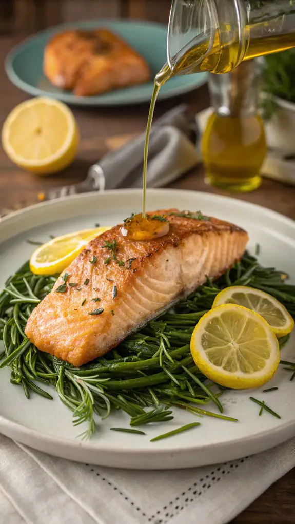 Rosemary-Glazed Salmon with Lemon