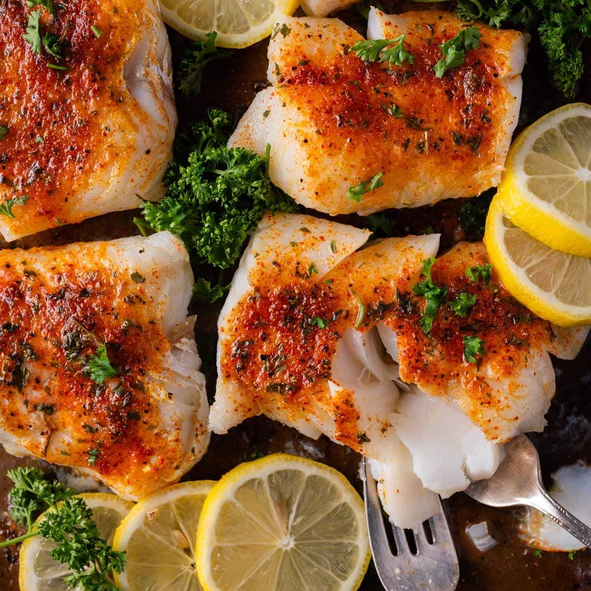 Spice-Registry Baked Cod with Smoked Paprika Glaze