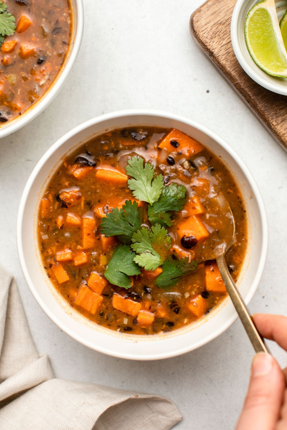 Chipotle-Black Bean Stew with Sweet Potato
