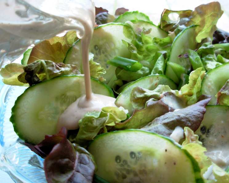 Aperol Vinaigrette Green Salad