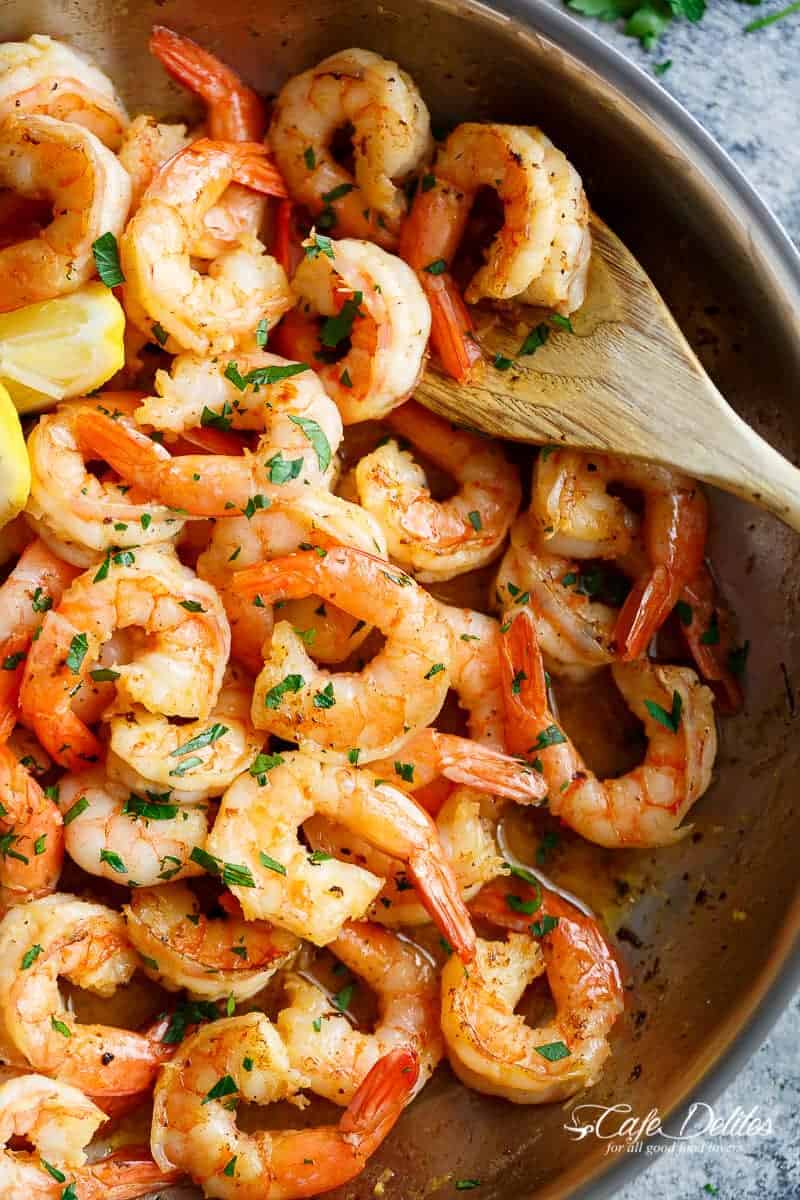 Lemon-Parsley Shrimp with Garlic Butter