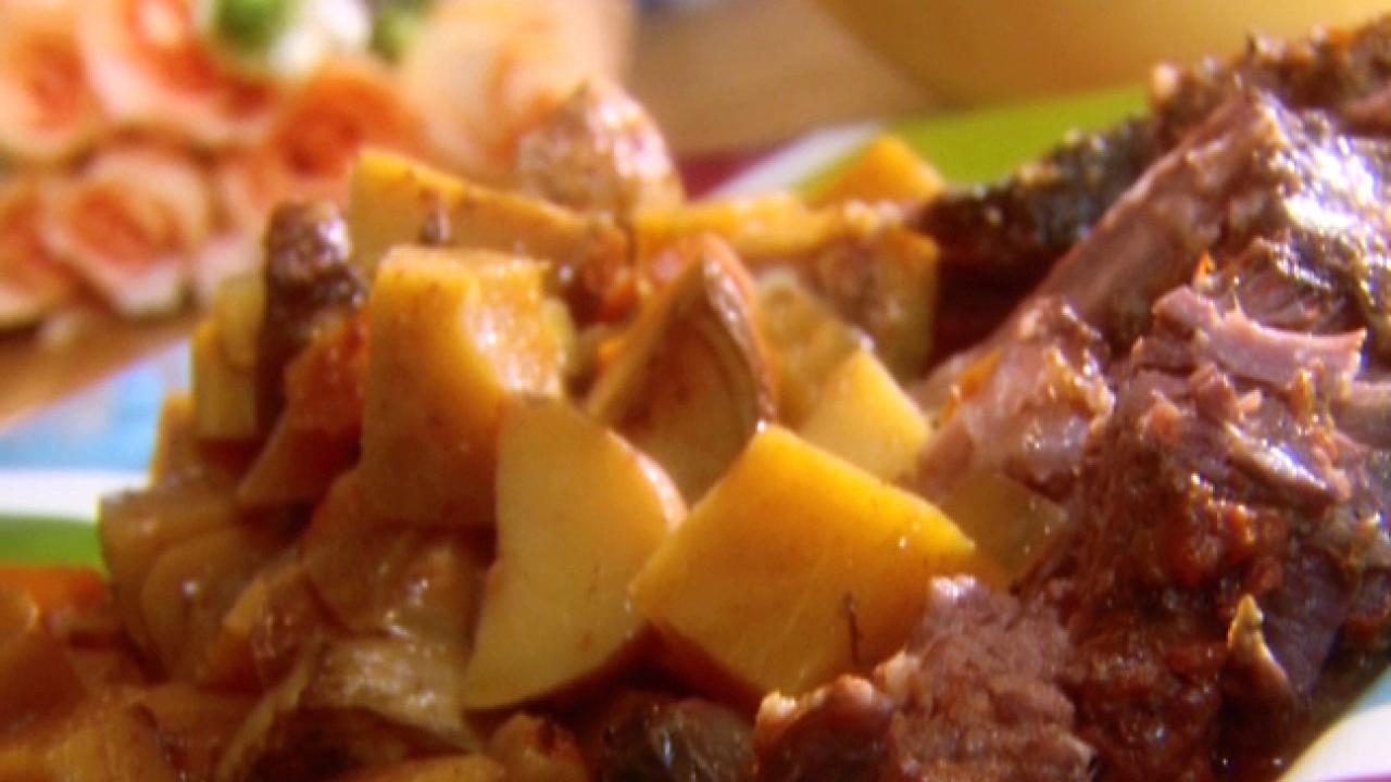 Slow Cooker Herb-Roasted Beef and Root Vegetables