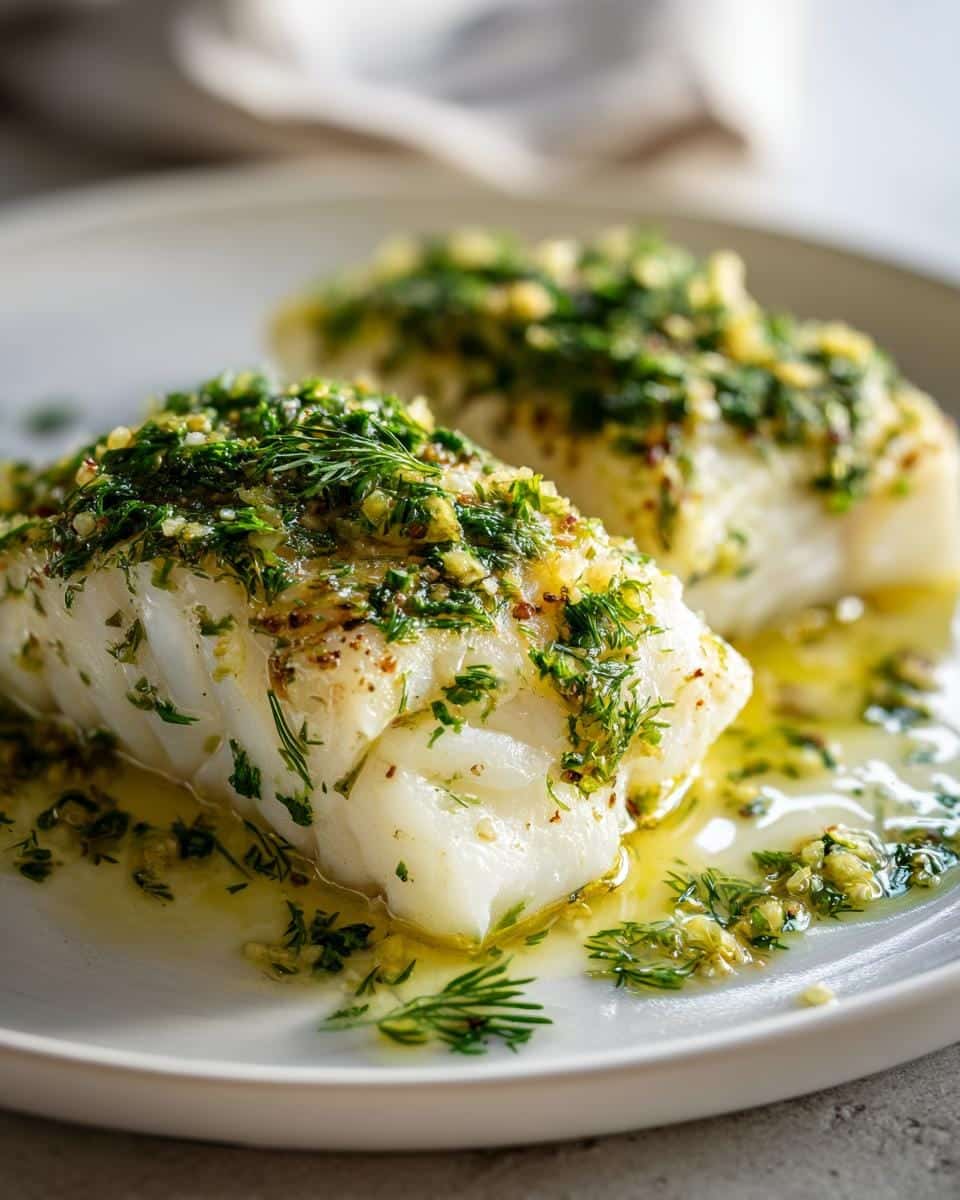 Baked Whitefish with Dill and Lemon Zest