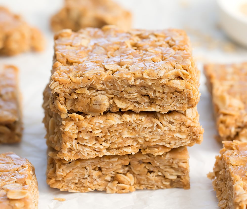 No-Bake Oatmeal Cookie Bars