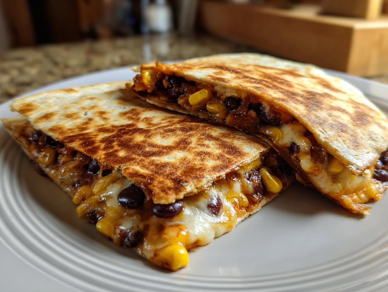Budget-Friendly Black Bean and Corn Quesadillas