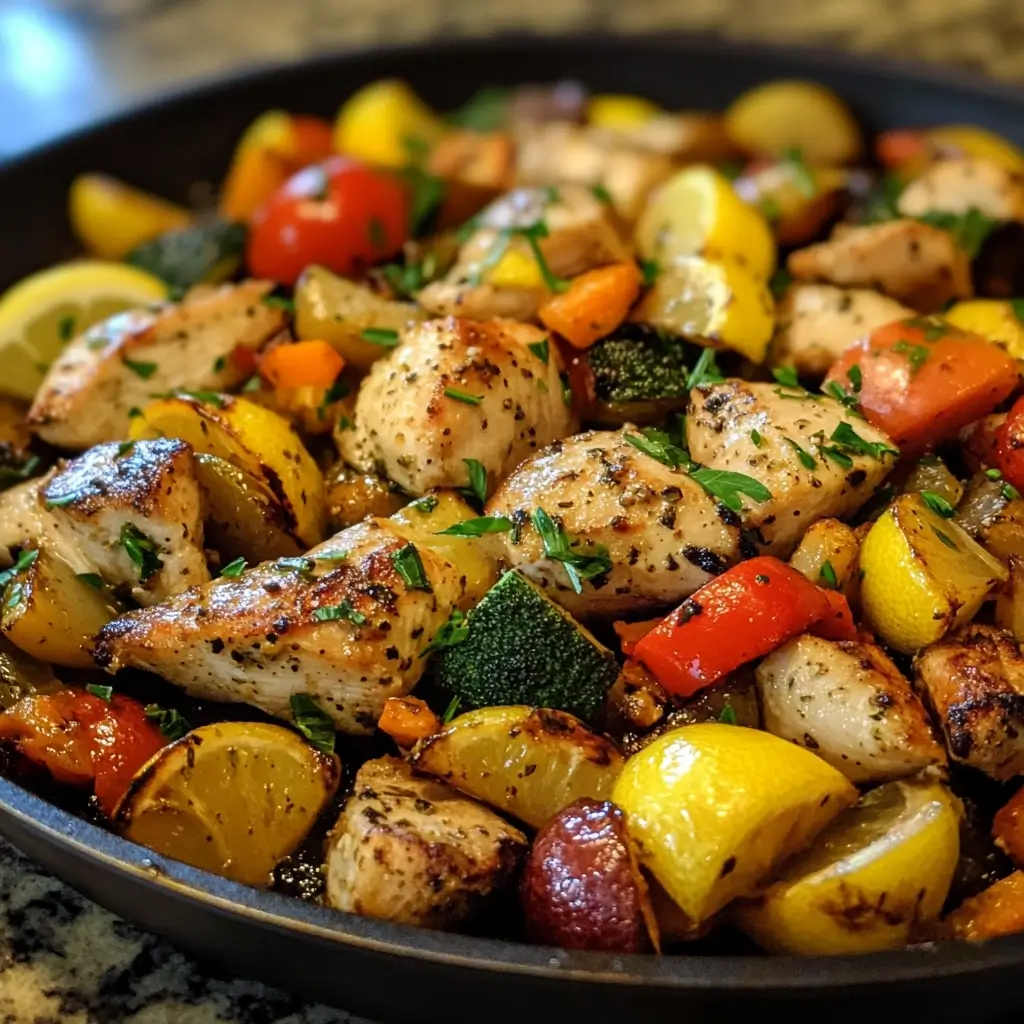 Low-Flame Lemon-Herb Chicken Skillet
