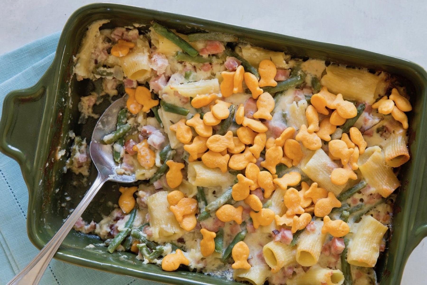 Slow-Baked Ham and Bean Casserole