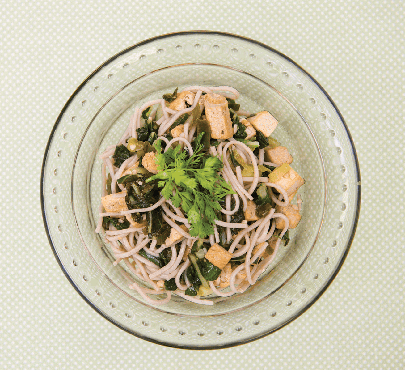 Sesame-Ginger Tofu Noodles with Bok Choy