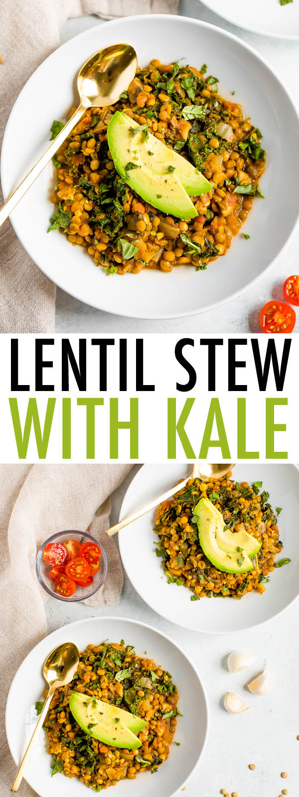 Cumin-Spiced Lentil Stew with Kale