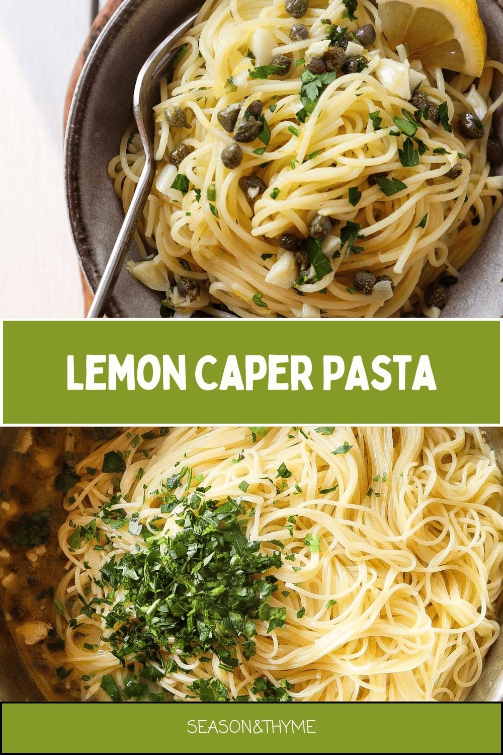 Lemon-Caper Pasta with Fresh Parsley