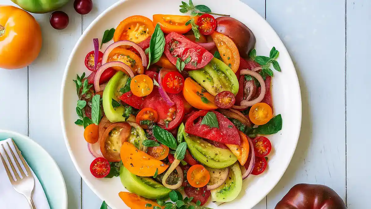 Herb-Infused Heirloom Tomato Salad