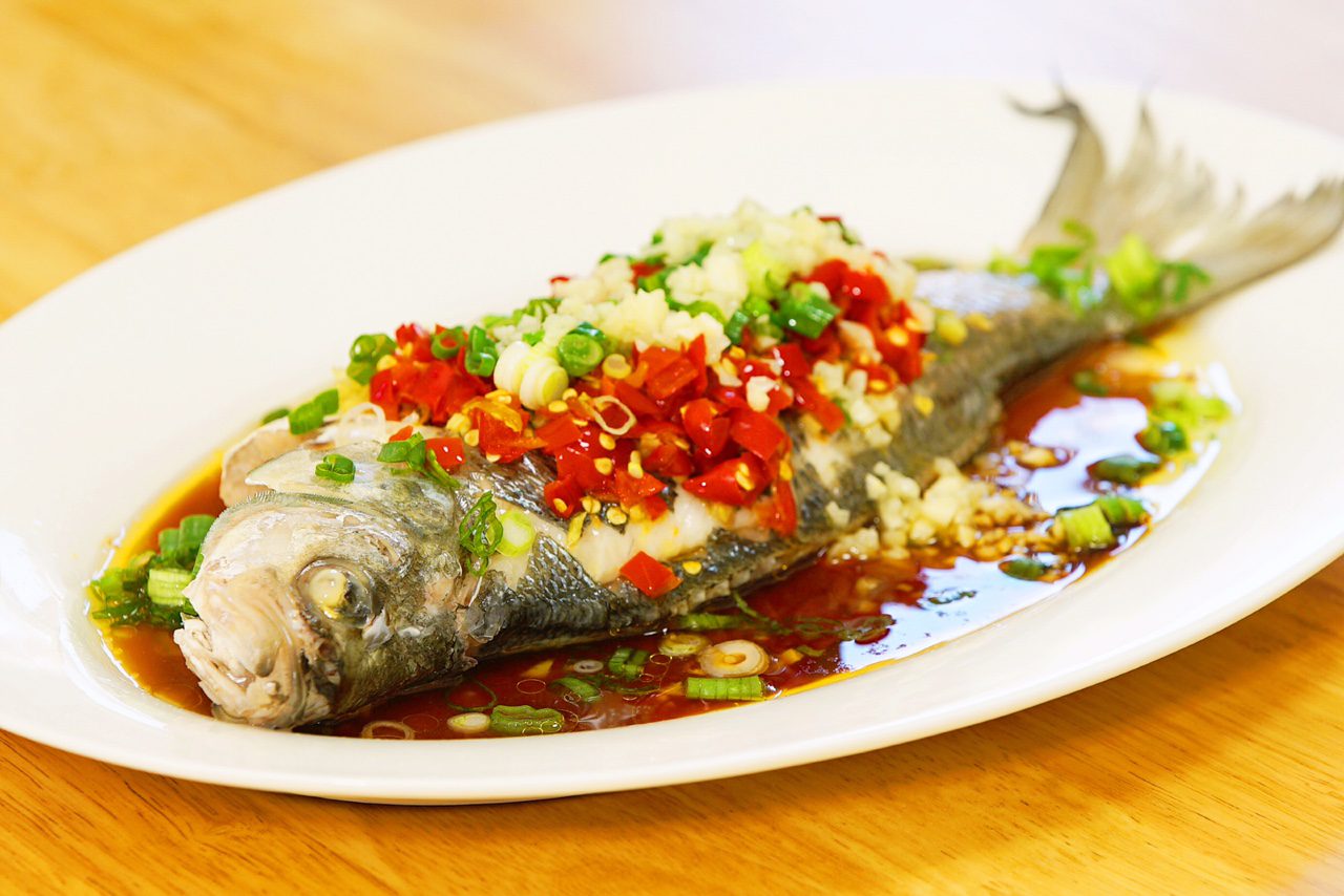 Hunan-Style Steamed Fish with Pickled Chilies
