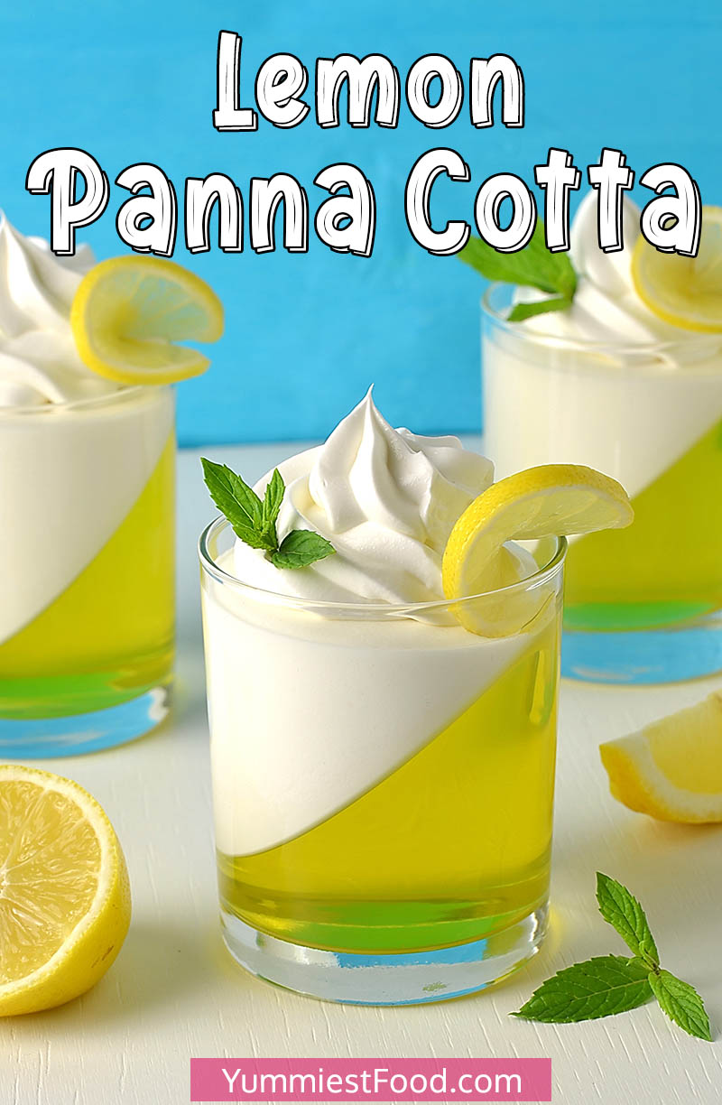 Lemon Curd-Filled Panna Cotta