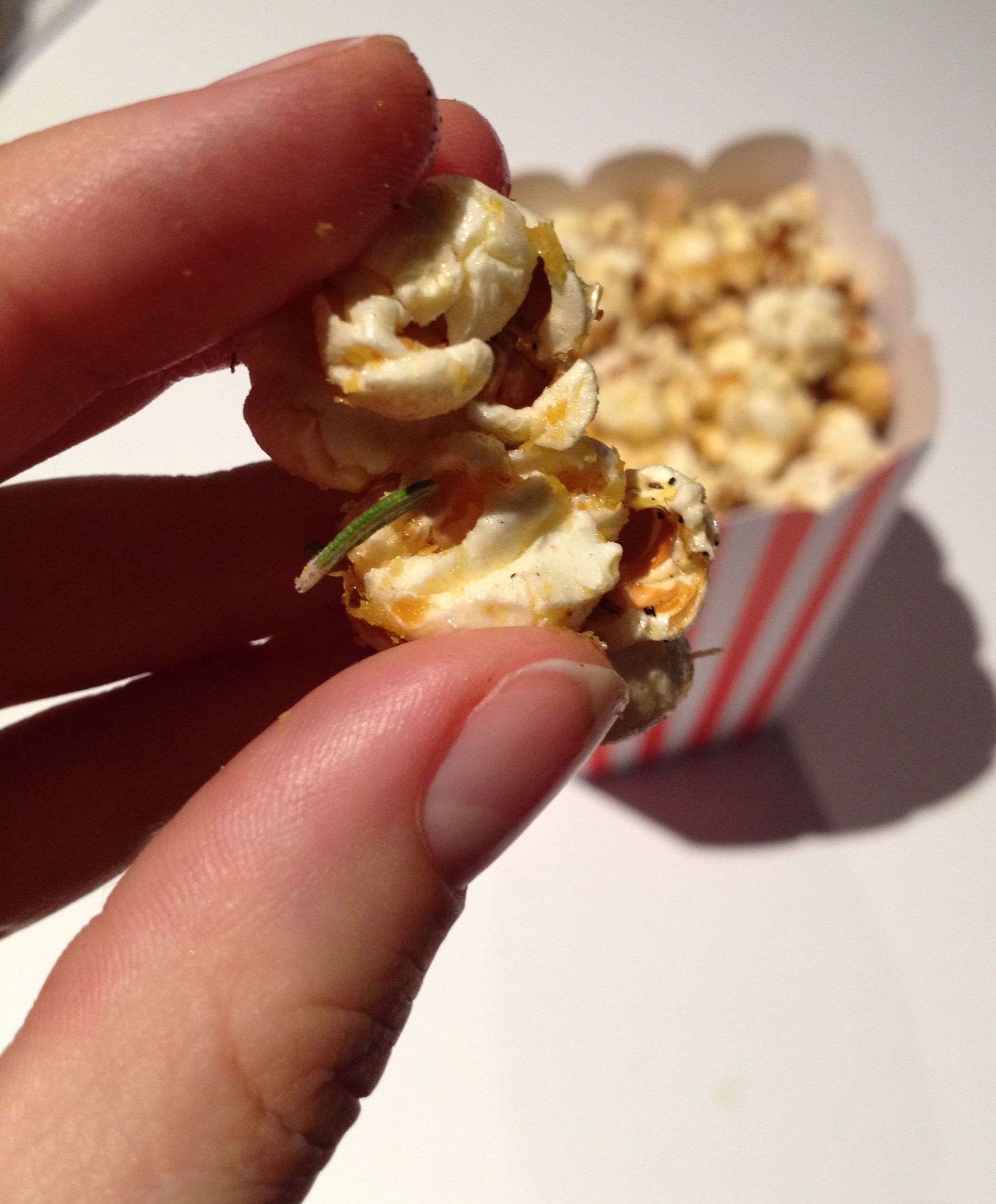 Garlic Rosemary Popcorn