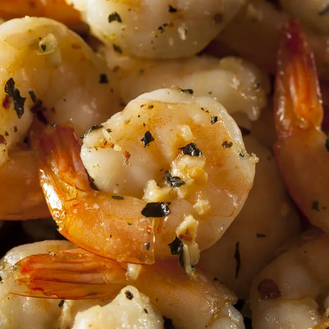 Sear-Charred Shrimp with Lemon-Garlic Butter
