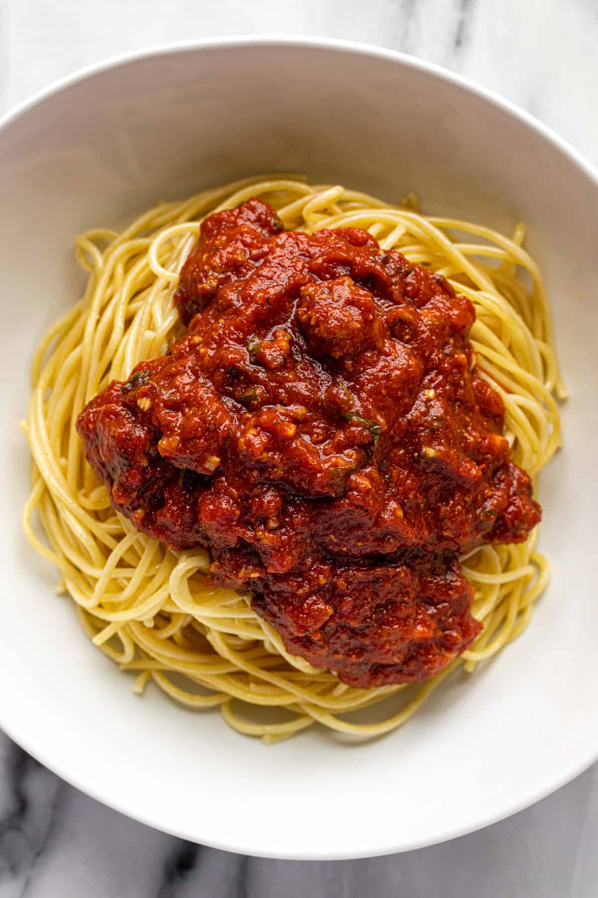 Route-Planned Spaghetti with Lemon-Infused Tomato Sauce