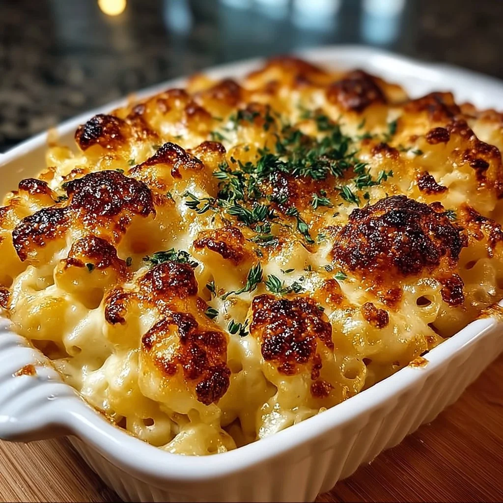 Three-Cheese Baked Pasta with Herb Crumb Topping