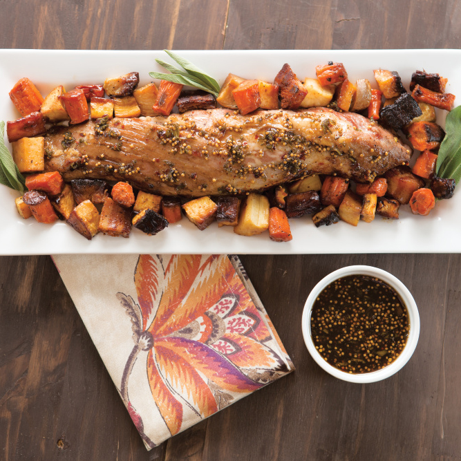 Honey-Glazed Pork Tenderloin with Roasted Root Vegetables