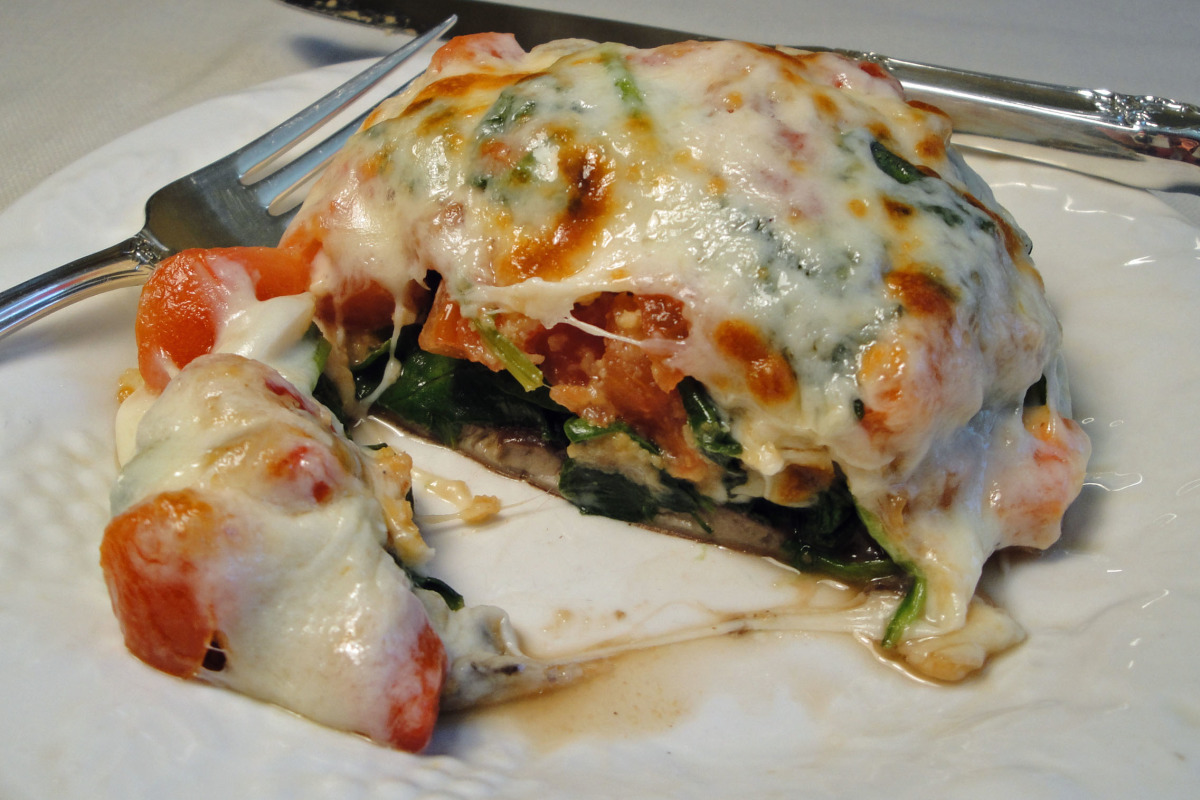 Cheesy Stuffed Portobello Mushrooms