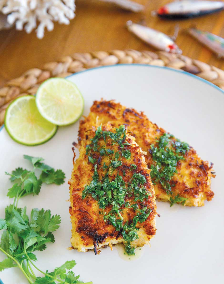 Coconut-Crusted Snapper with Lime Cilantro