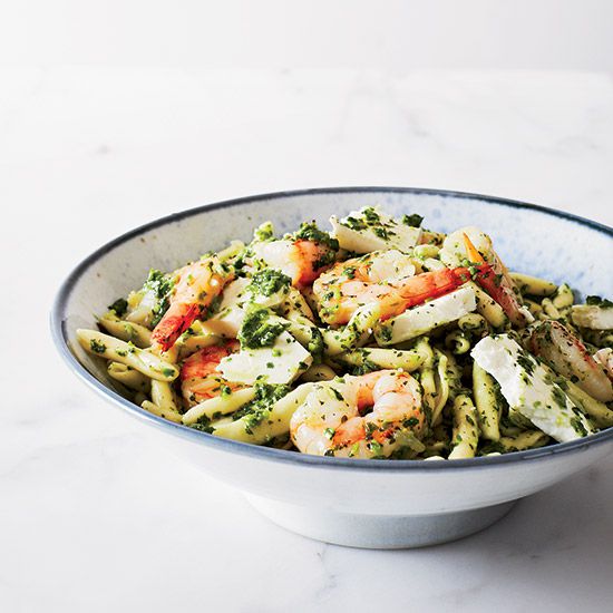 Harissa-Spiced Shrimp and Pasta