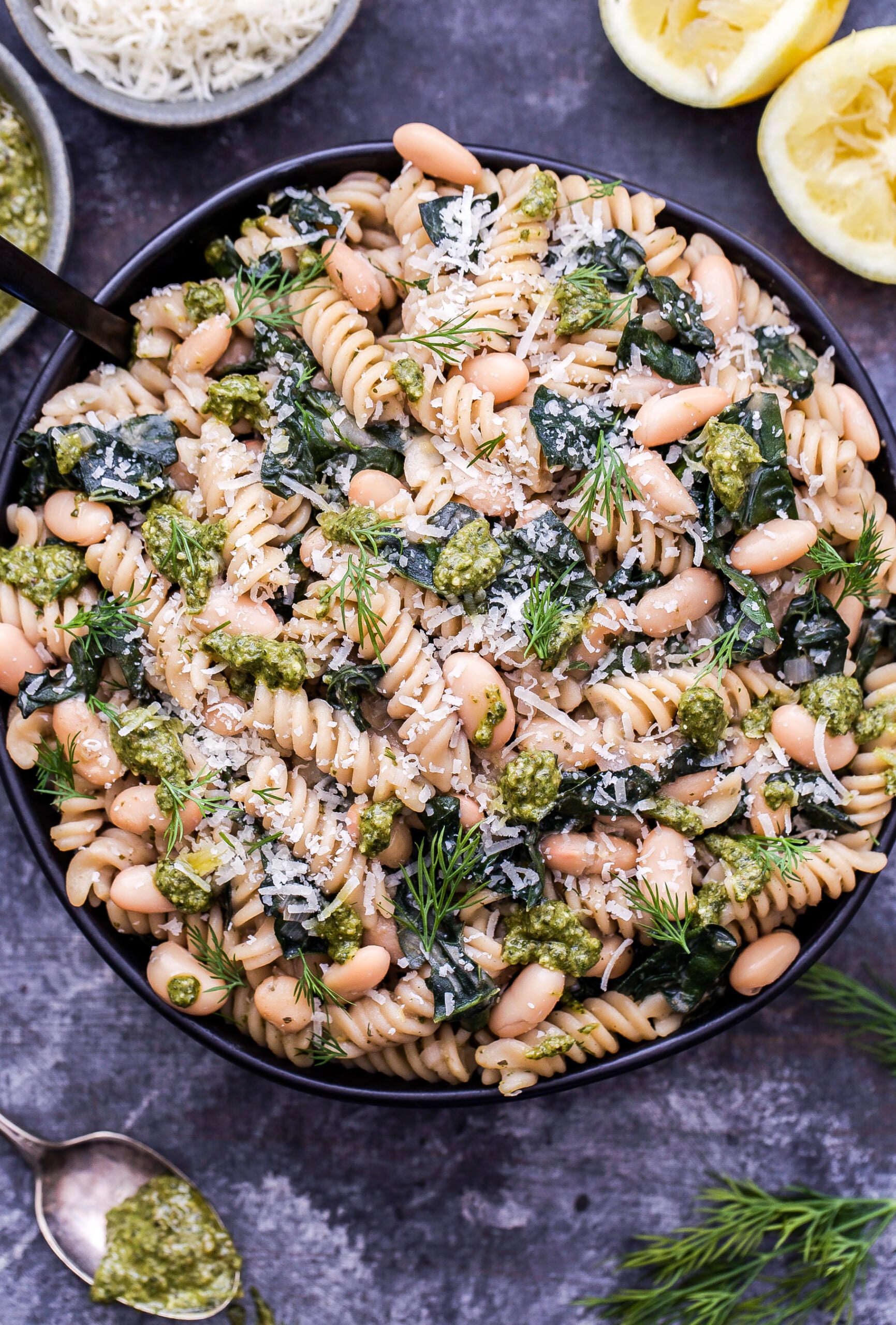 One-Pot White Bean and Kale Pasta