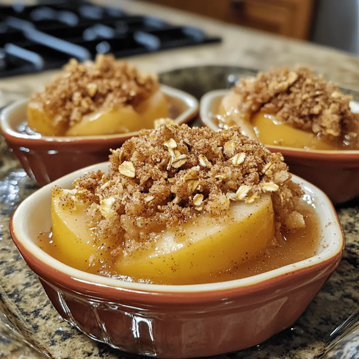 Maple-Spiced Baked Apples with Oat Crumble