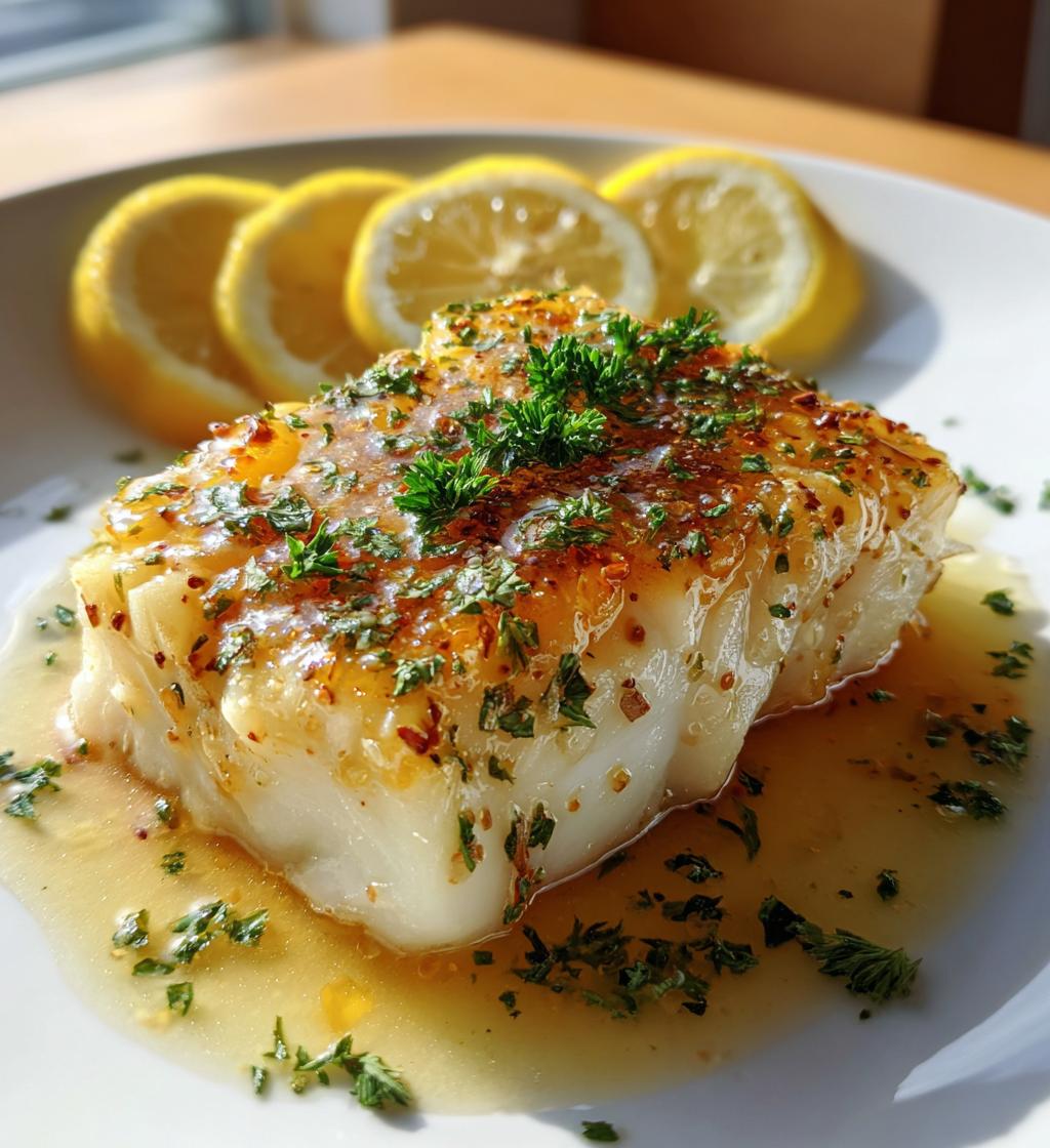 Baked Cod with Dill-Infused Butter