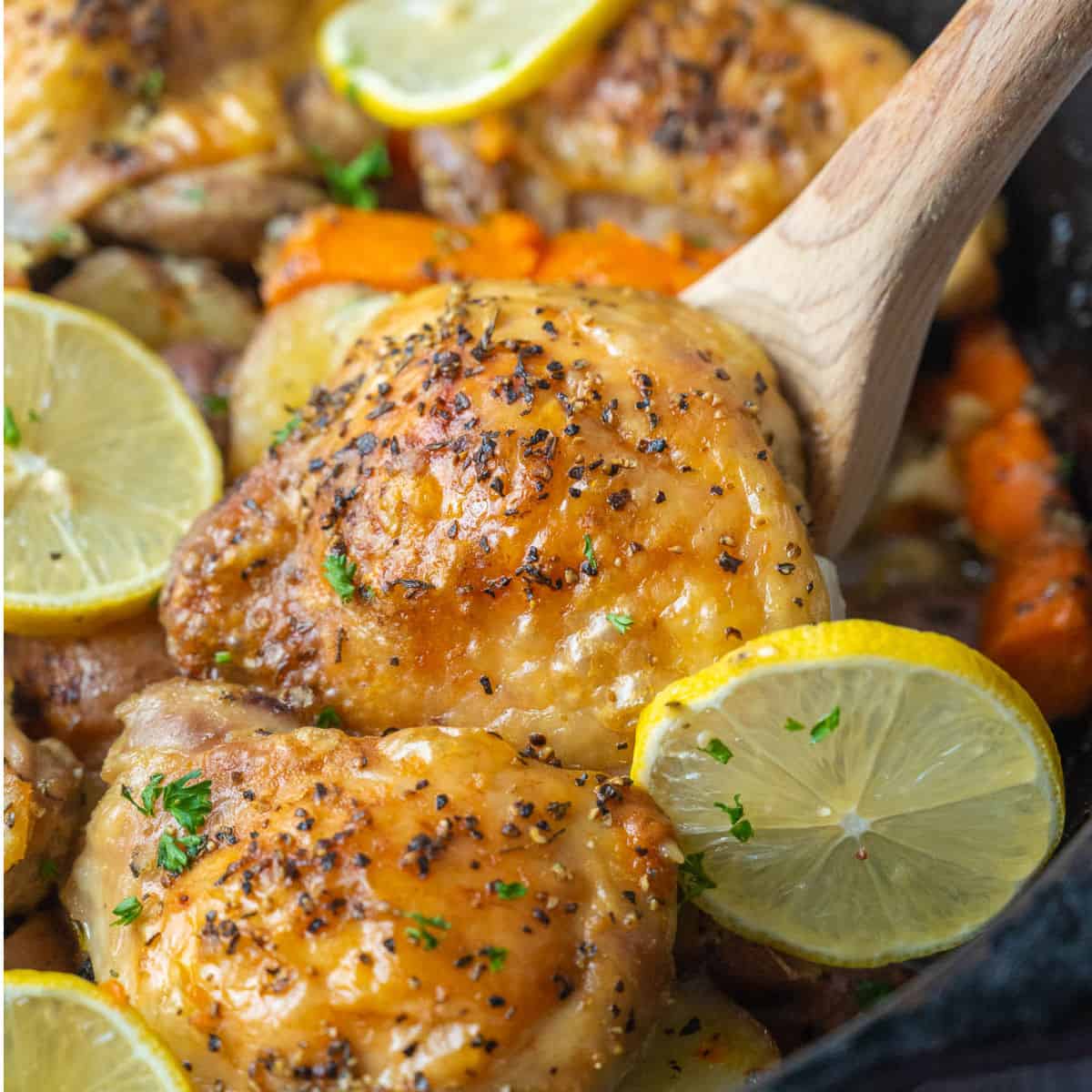 Herb-Roasted Chicken with Garlic and Potatoes