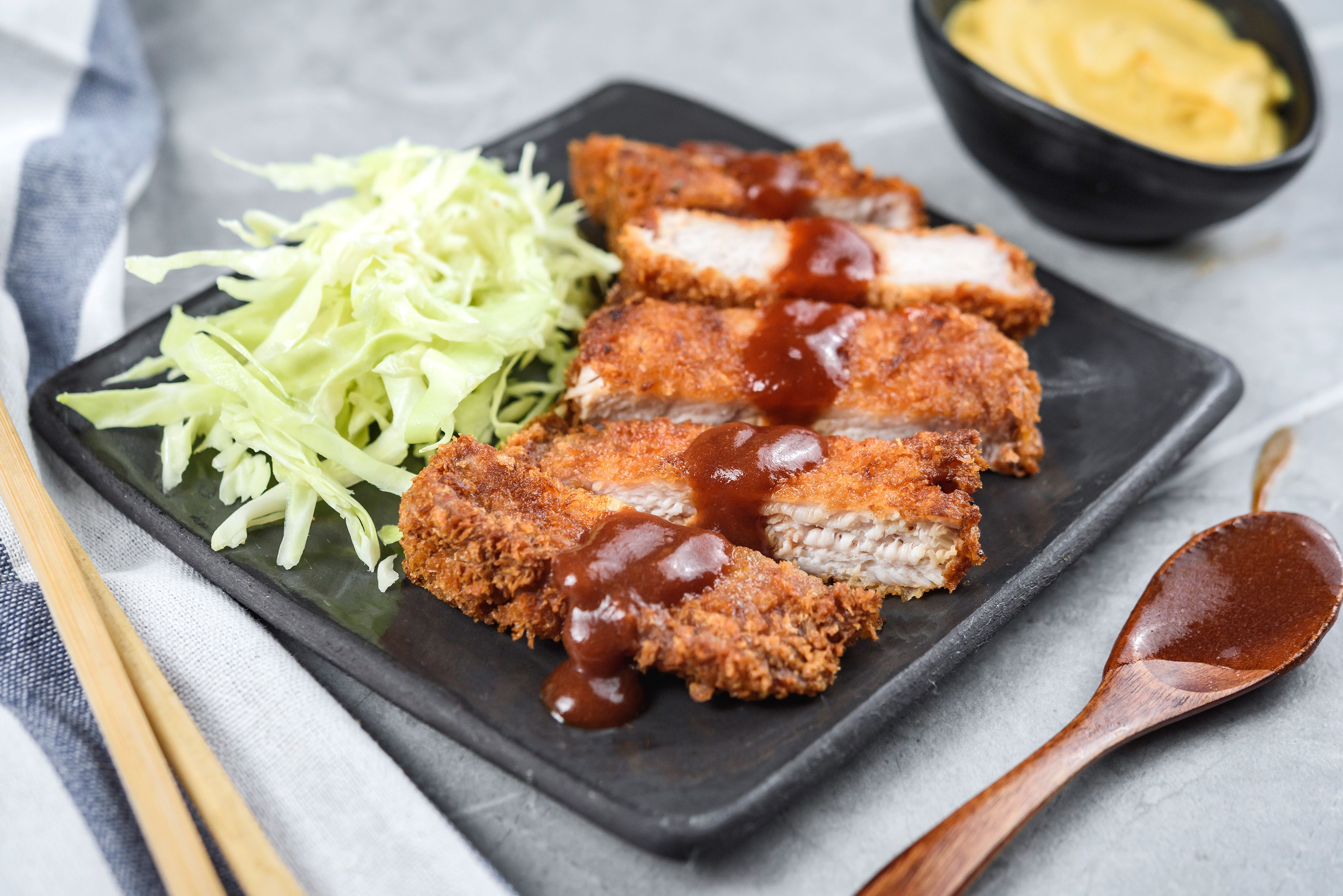 Japanese Tonkatsu with Tempura Vegetables