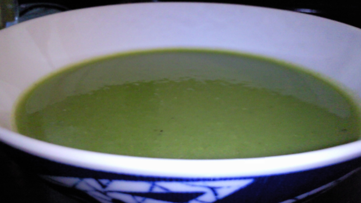 Fresh Garden Pea and Mint Soup
