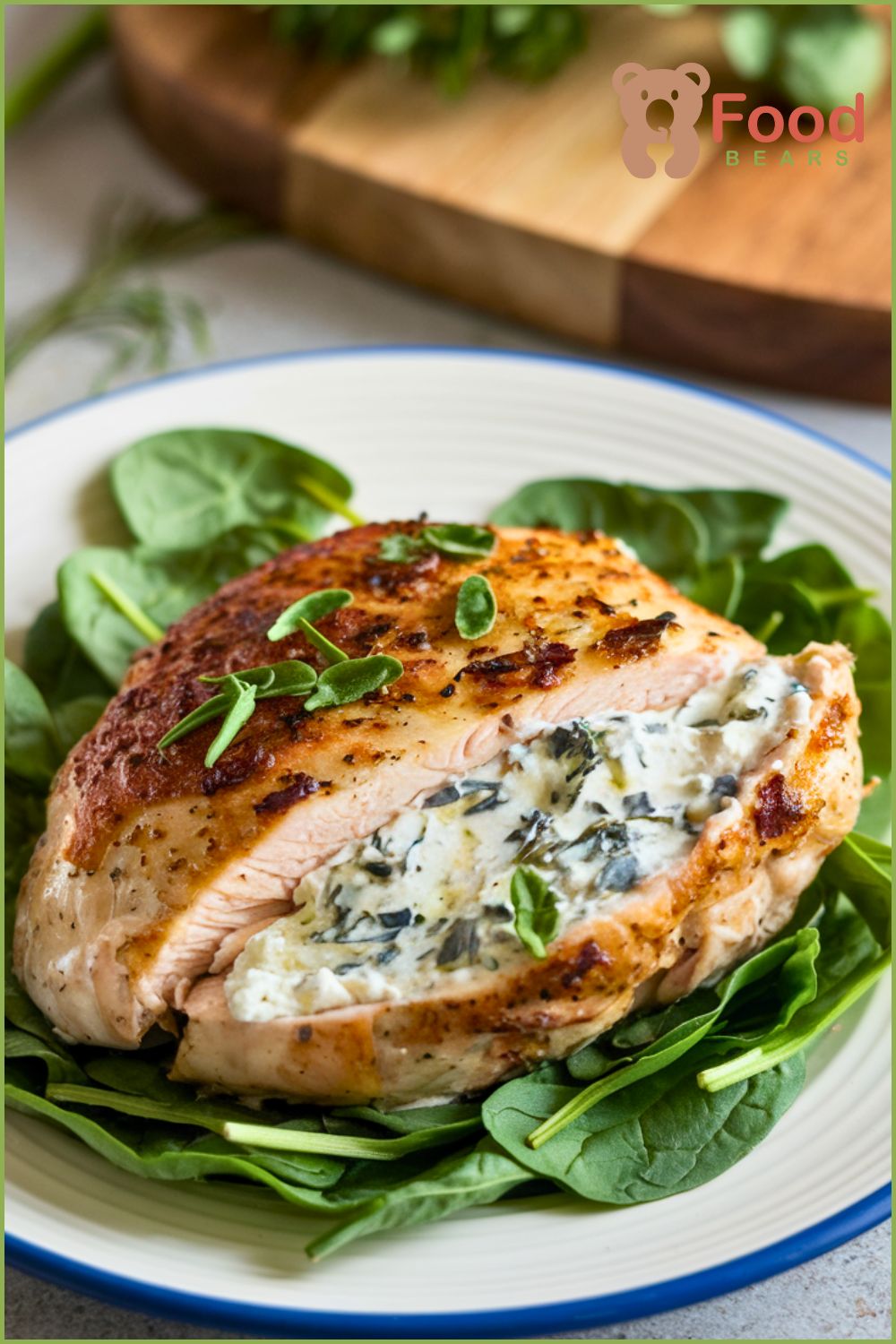 Herb-Stuffed Chicken Breasts with Spinach Ricotta