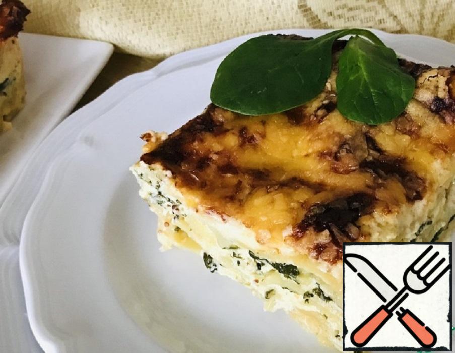 Spinach Ricotta Layered Lasagna
