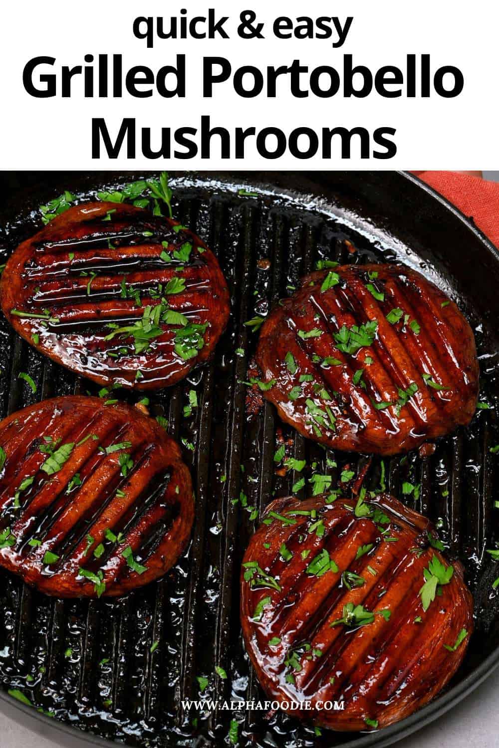 Smoky Grilled Portobello Mushrooms