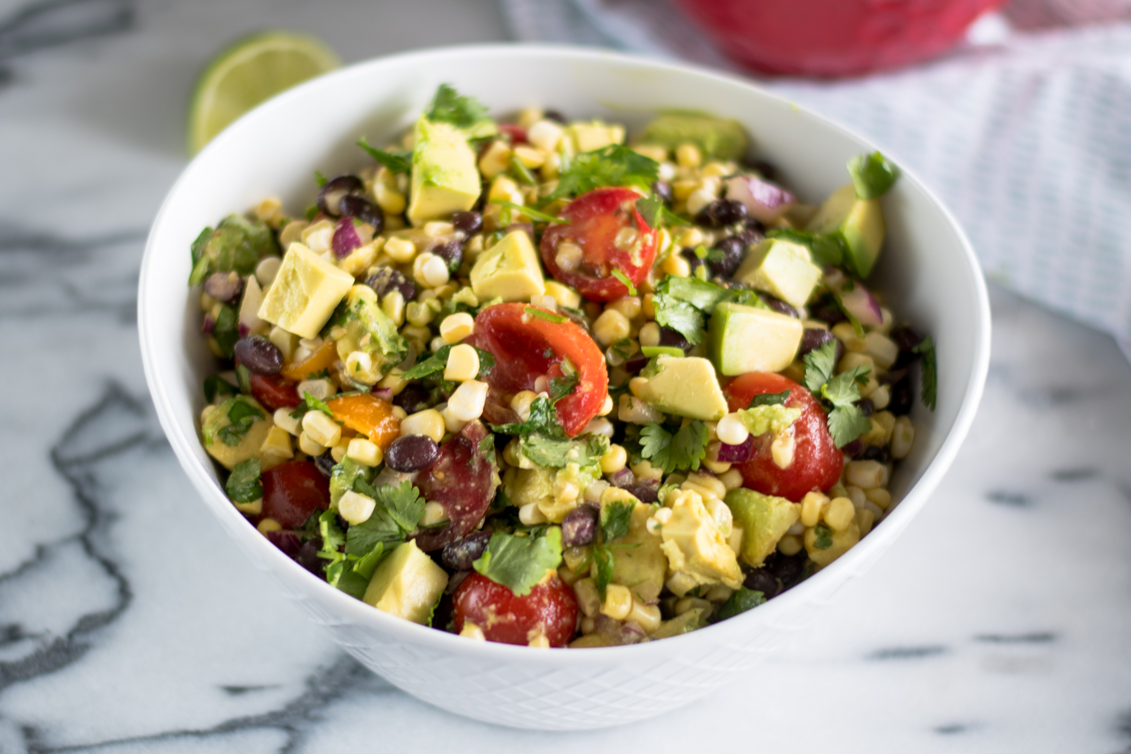 Cumin-Spiced Black Bean and Corn Salad with Avocado