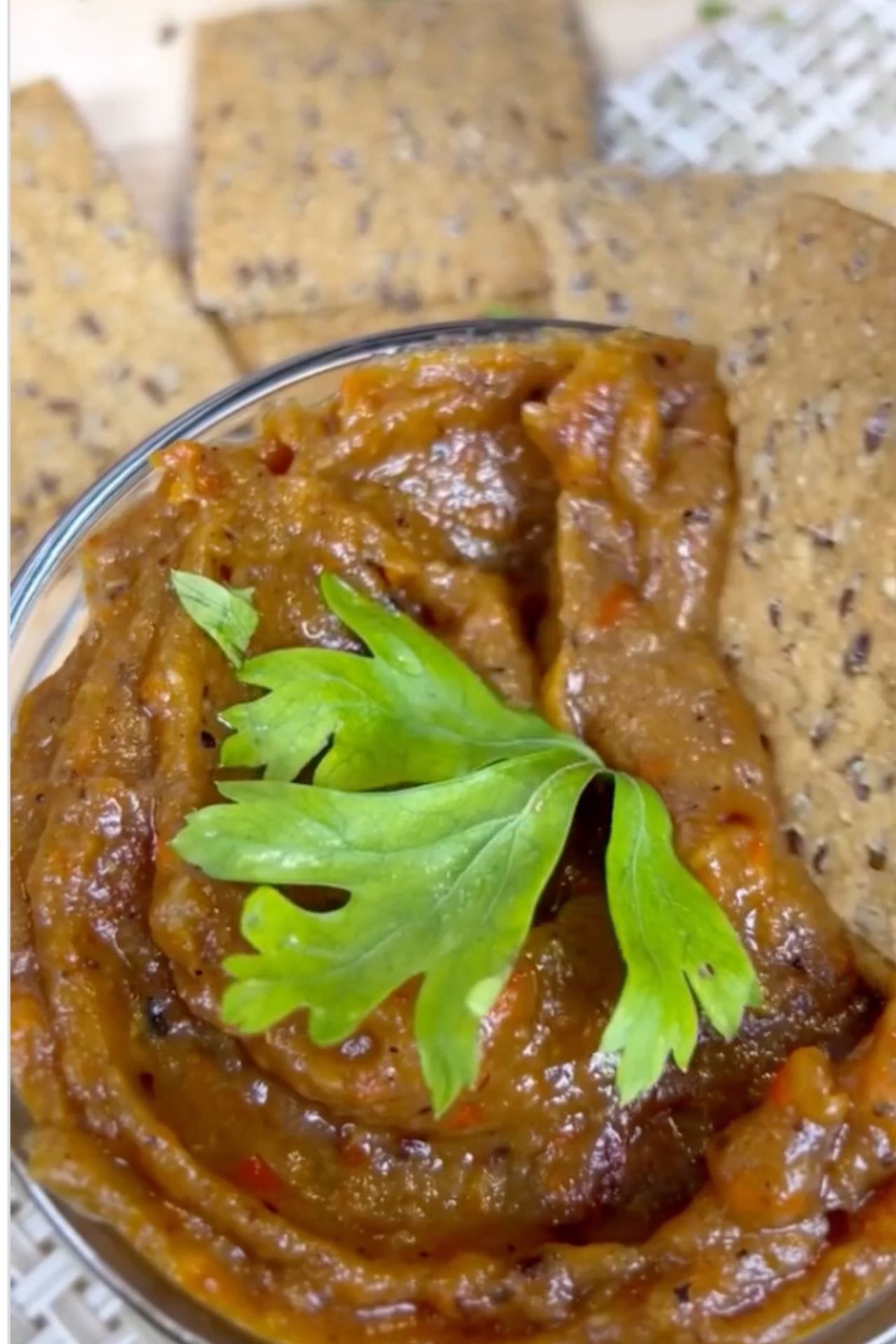 Roasted Red Pepper and Eggplant Dip