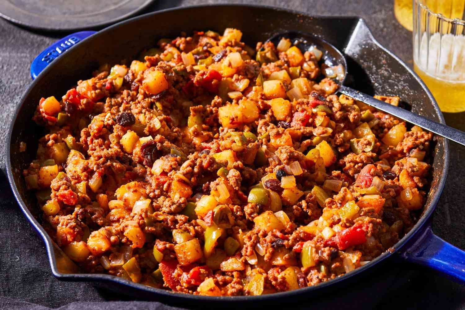 Spiced Picadillo with Sweet Potatoes and Olives