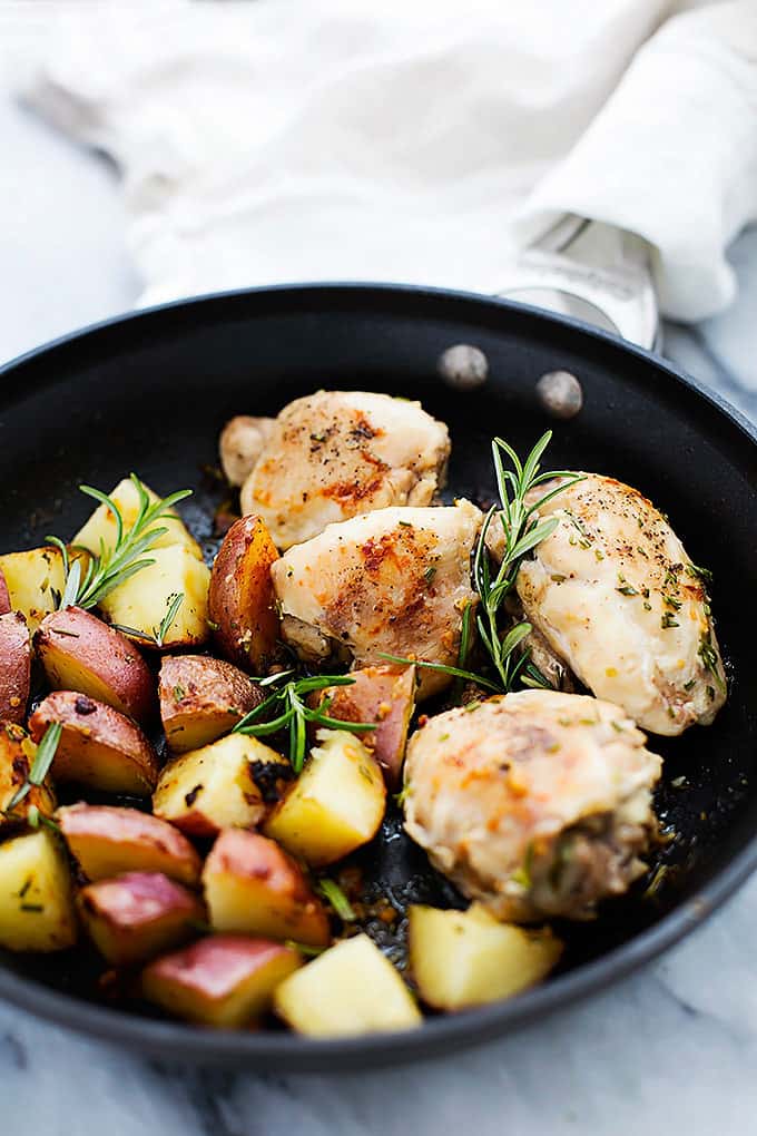 One-Pan Rosemary Chicken with Roasted Potatoes