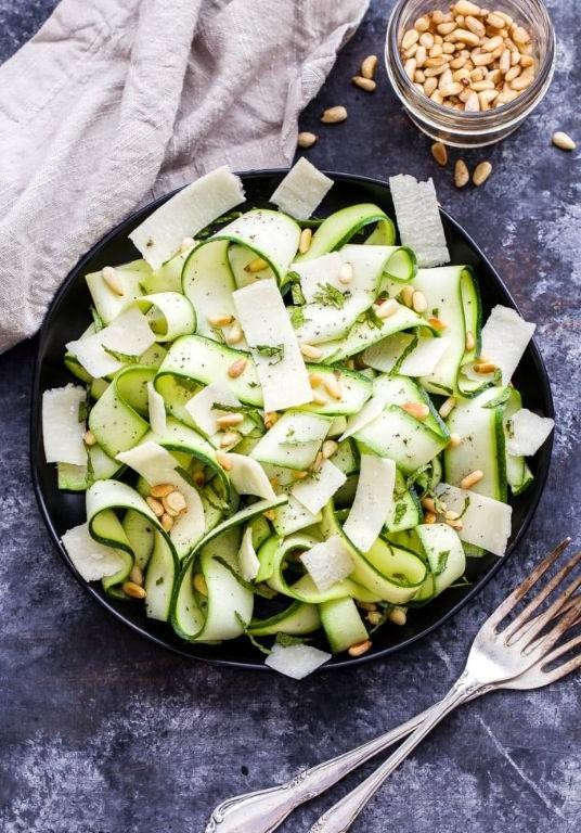 Sautéed Zucchini Ribbons with Lemon-Zested Parmesan